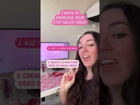3 ways to increase your Etsy sales today! 💡 [Video]