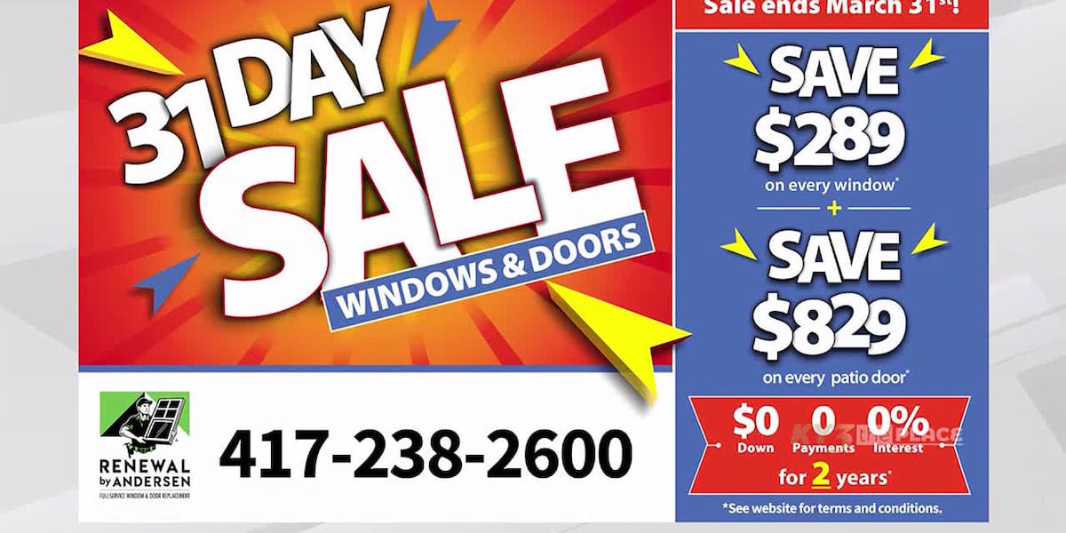 SPONSORED: The Place: Huge 31-Day Sale on windows and patio doors with Renewal by Andersen! [Video]