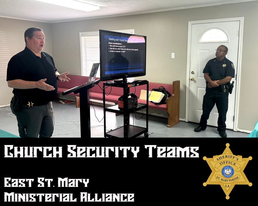 St. Mary Parish Sherriffs Office Meets with Local Ministers about Church Security Teams  KQKI News [Video]
