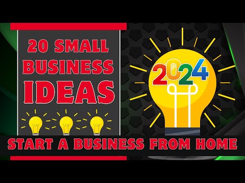 20 Small Business Ideas to Start a Business in 2024 [Video]