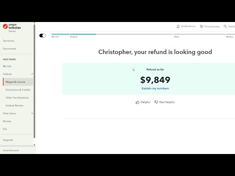 Tax Refund without Employment $9,849 | Turbo Tax [Video]