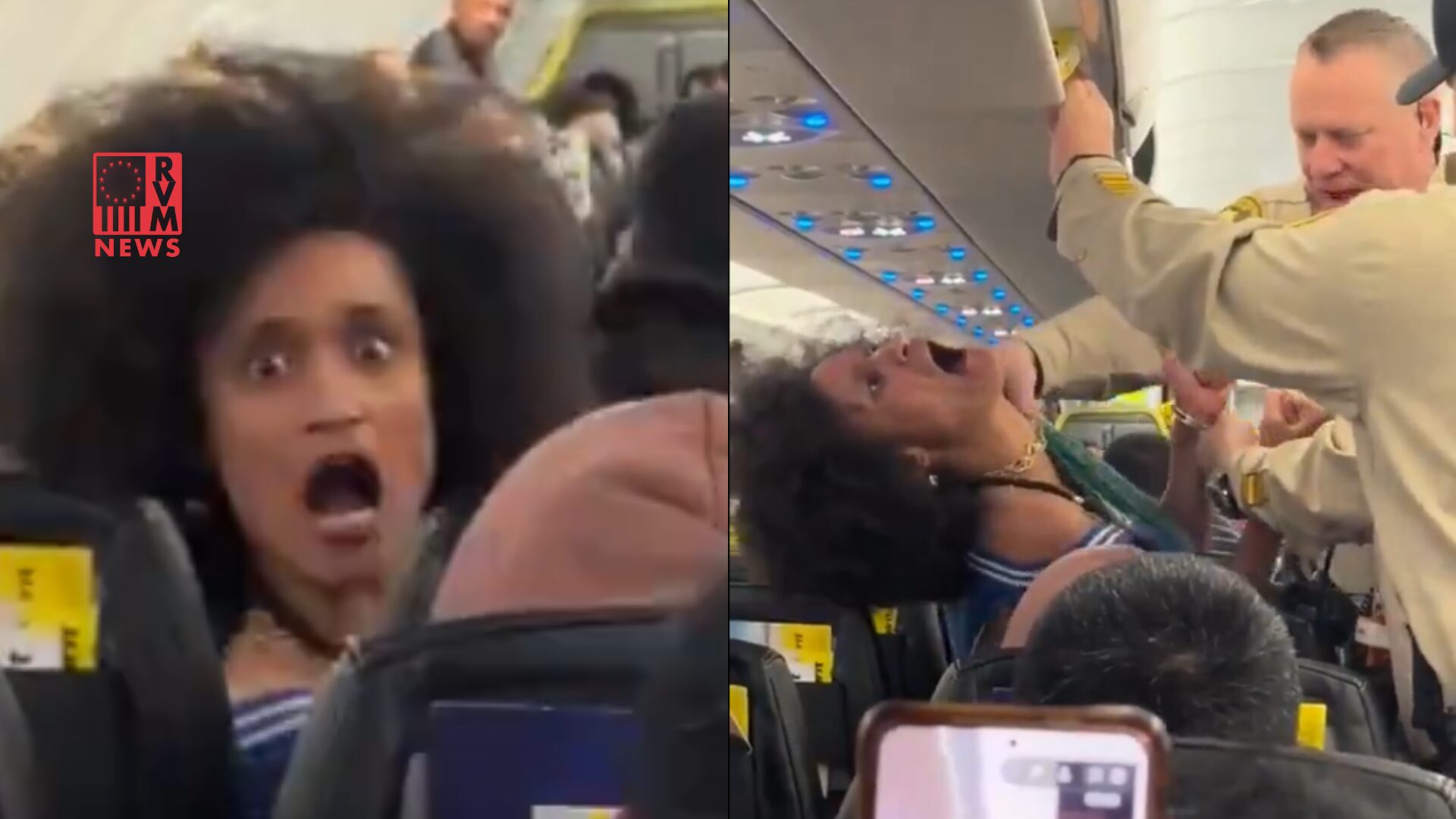 Lunatic Lady Loses It On A Plane, ‘I Can’t Breathe’ [VIDEO]
