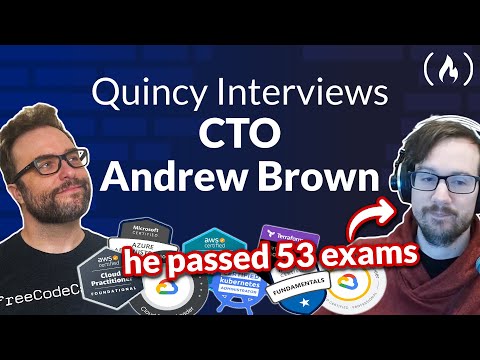 CTO Andrew Brown on DevOps + Cloud Certification Exams [freeCodeCamp Podcast #120] [Video]