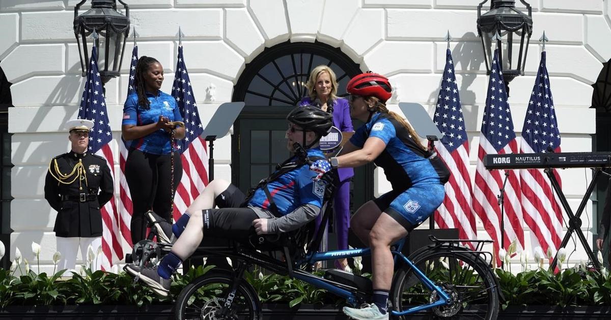 Jill Biden launches bike ride for wounded service members, stresses need to support vets [Video]