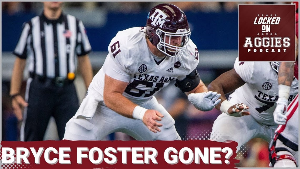 Texas A&M starting center Bryce Foster is no longer listed on the roster| Texas A&M Football Podcast [Video]
