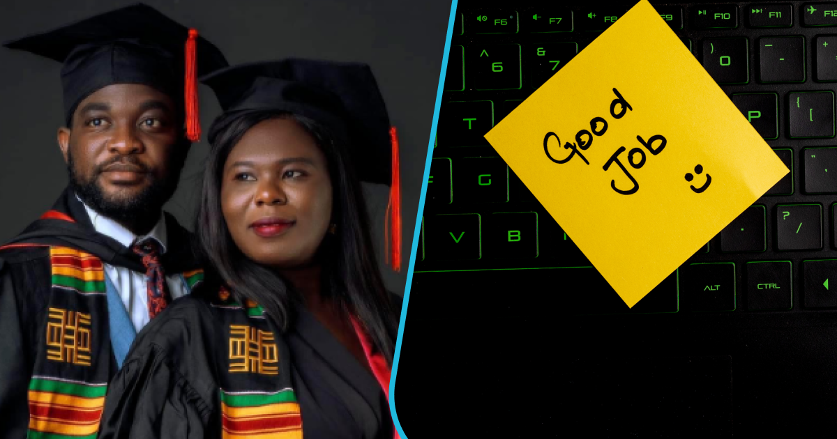 Ghanaian Couple Mr And Mrs Osei Earns Masters As Duo Graduates Together From UniMAC, KOD Hails Them [Video]
