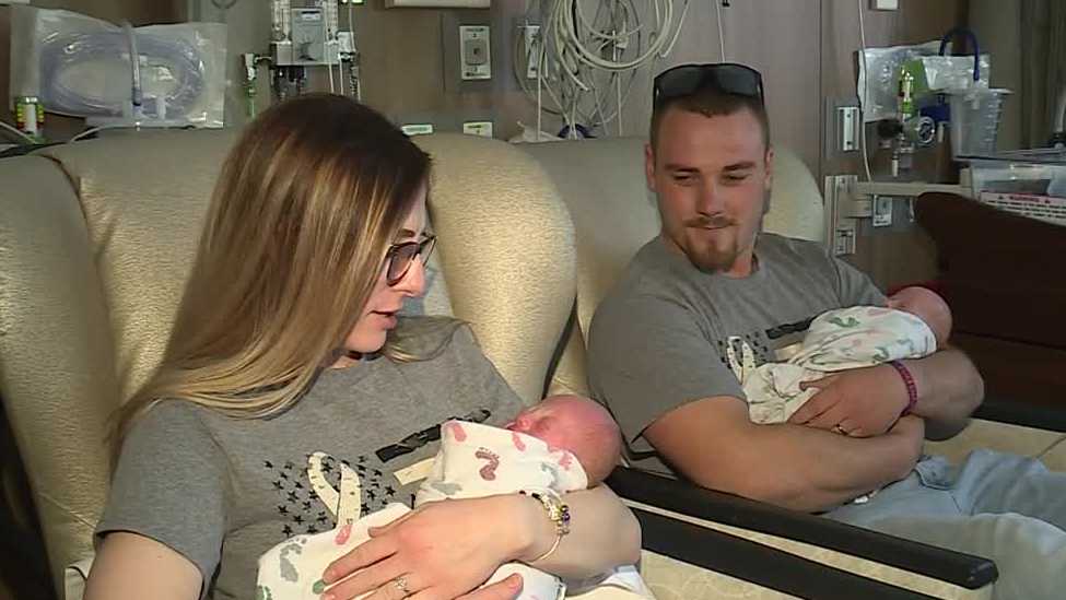 Newborn twins diagnosed with rare condition denied treatment [Video]