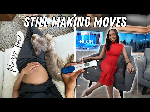 VLOG | Balancing work while pregnant🤰🏽| TV segment, nervous to be a mom? [Video]