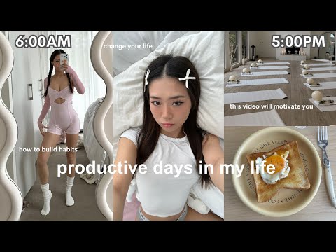 Productive days in my life | 6AM morning, how to build habits, 8 week workout journey,9-5PM work day [Video]