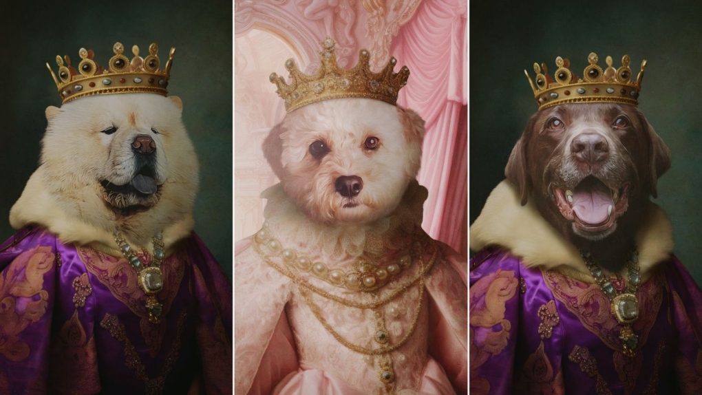 UEFA Euro 2024: England players greeted by royal dog portraits [Video]