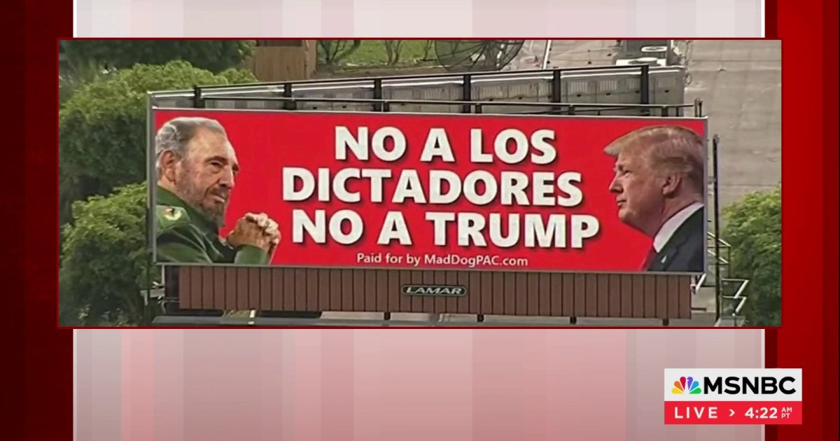 Billboard comparing Trump to Fidel Castro taken down in Miami [Video]