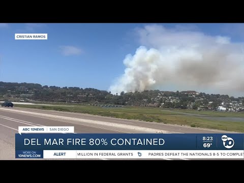 Del Mar fire 80% contained [Video]