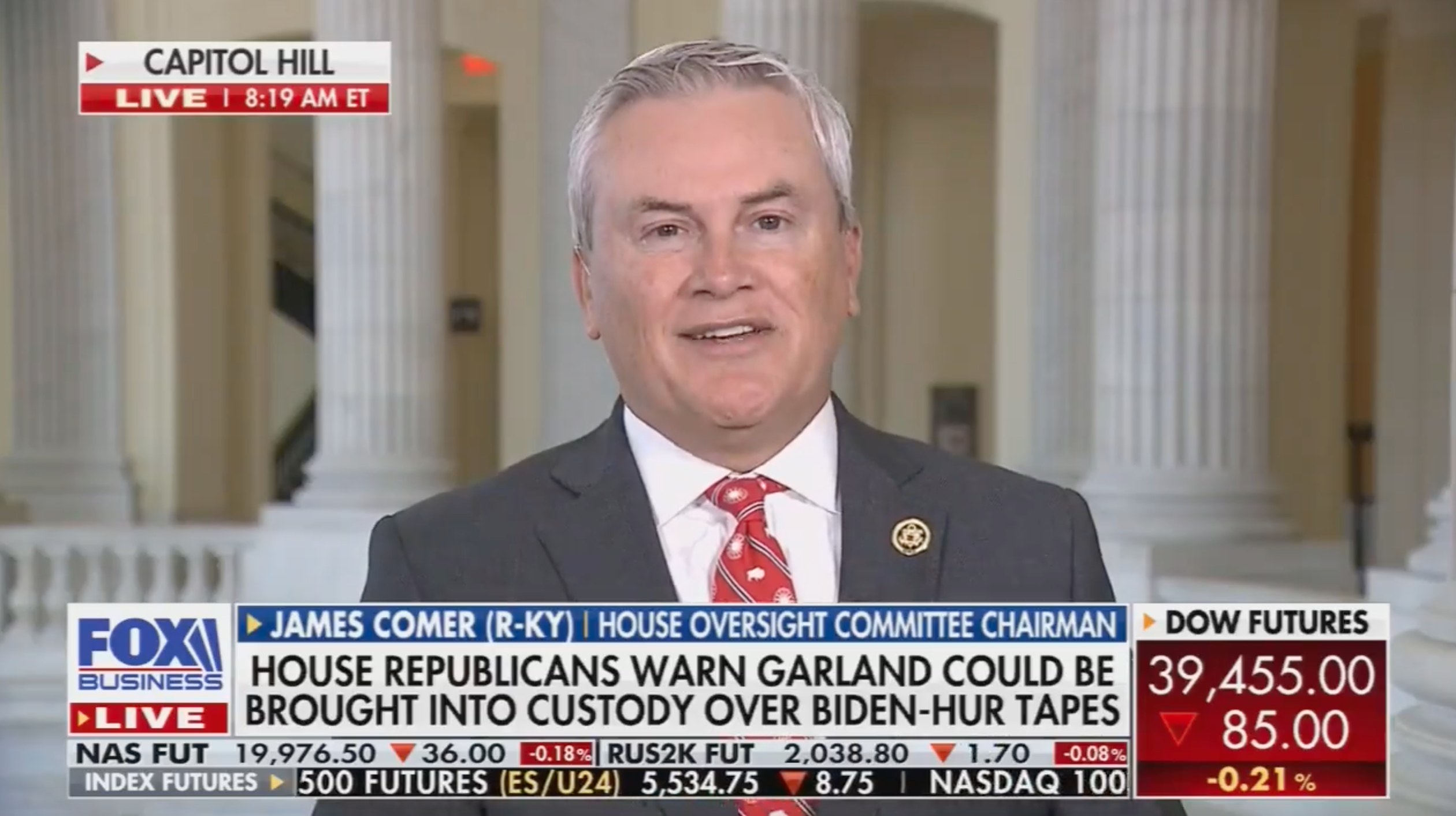 James Comer Dismisses House GOP Push to Arrest AG Garland [Video]