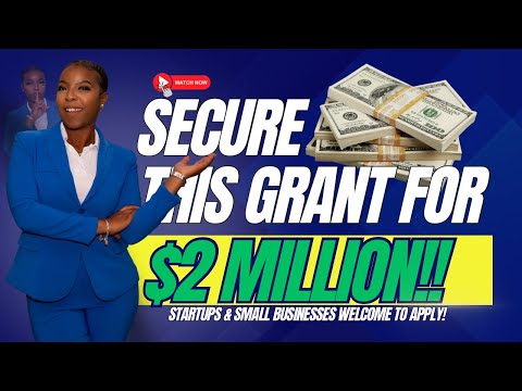 Apply Now to this $2 Million Dollar Grant for Small Businesses and Startups! [Video]