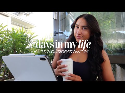 Days in my life as a business owner 💸💻✍🏼 (Productive day in my life) [Video]