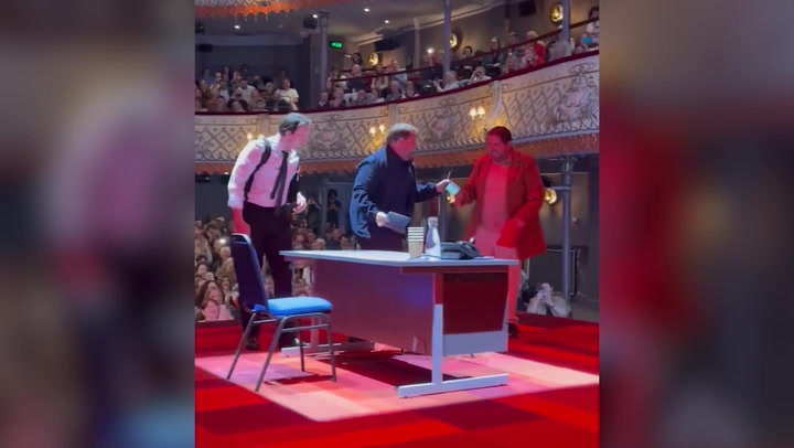 James Corden delays performance to watch England shootout on stage | Culture [Video]