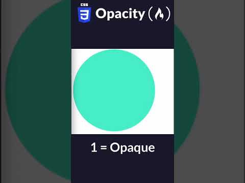 Opacity in CSS [Video]