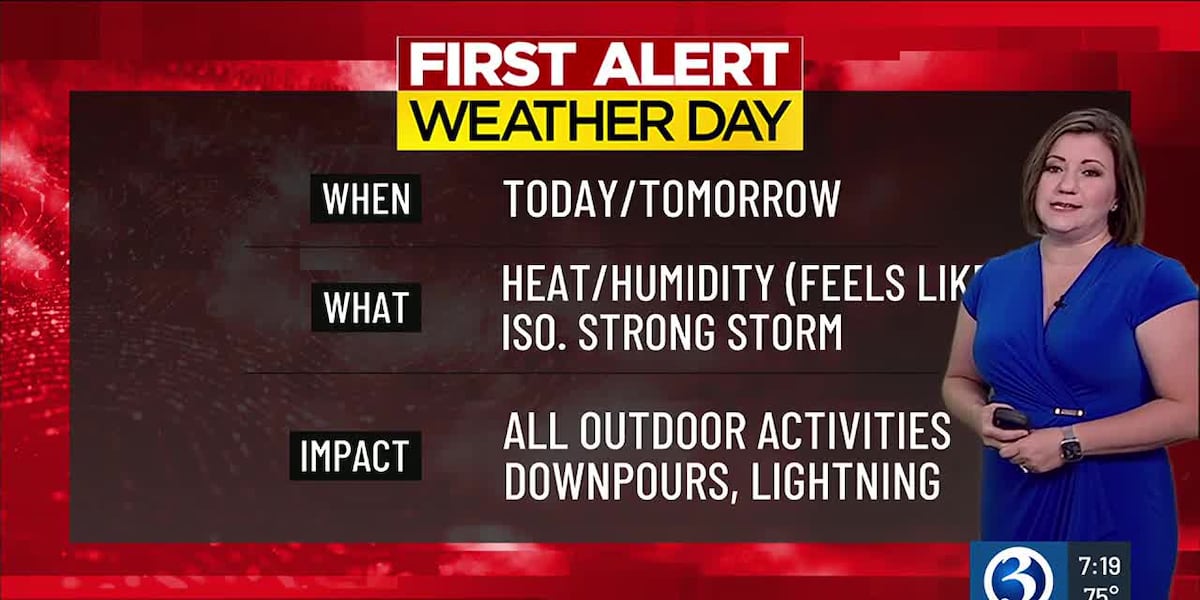 First Alert Weather Days for dangerous heat and humidity, plus a few storms [Video]