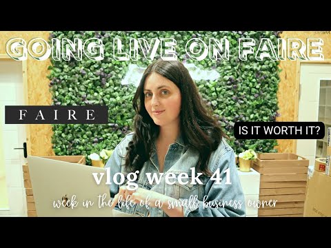 GOING LIVE ON FAIRE! Candle Studio Vlog Week 41 | Small Business Vlog [Video]