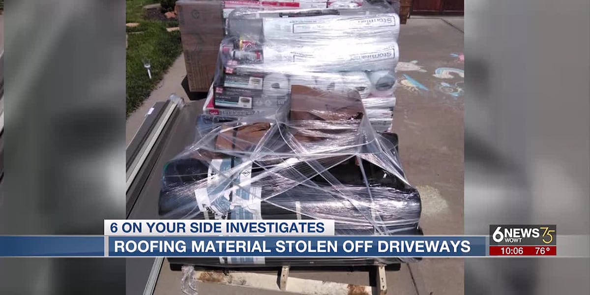 Roofing material reportedly stolen from multiple northwest Omaha driveways [Video]