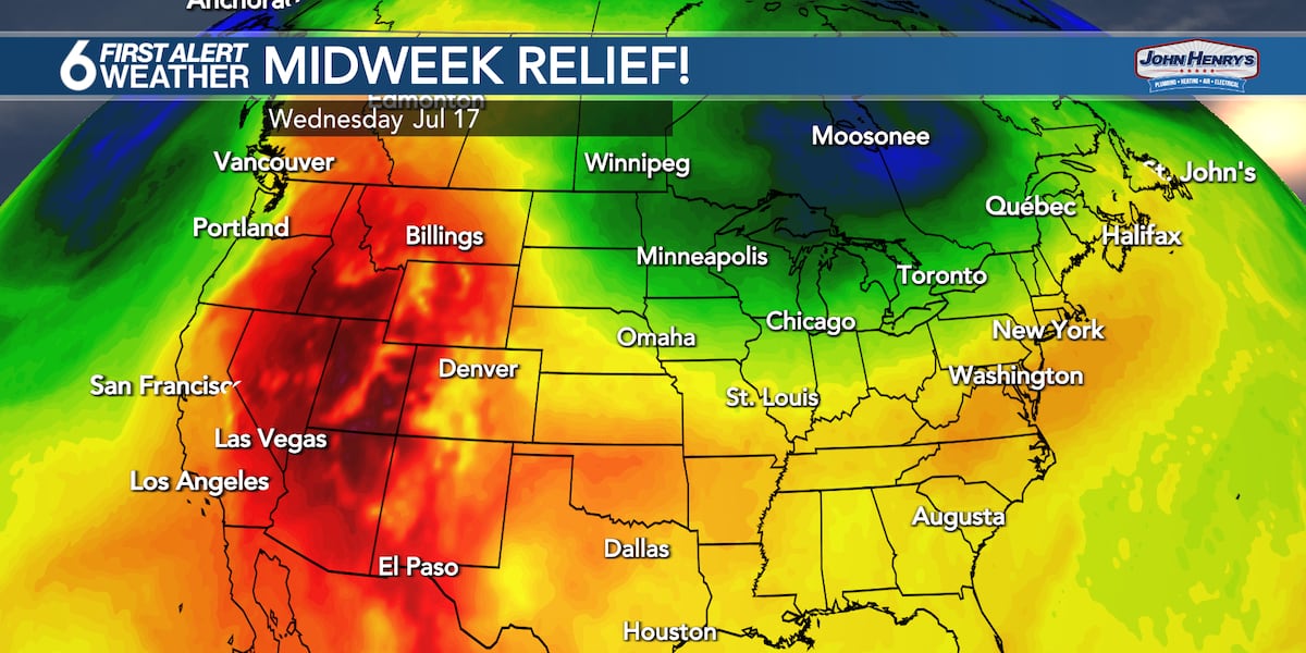 Relief from the heat arrives by midweek [Video]