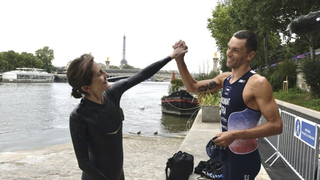 Paris Olympics: French sports minister takes a dip in the River Seine [Video]