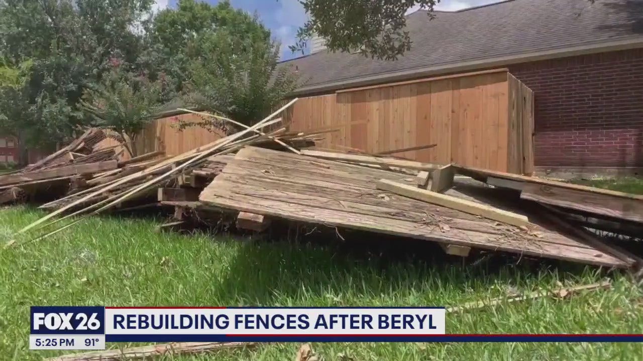 Hurricane Beryl’s aftermath leads to extended wait for fence repairs [Video]