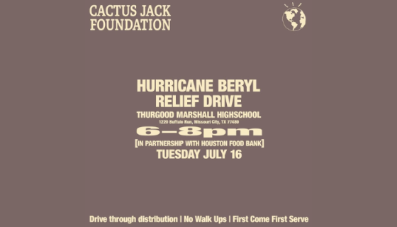 Travis Scotts Cactus Jack Foundation To Host Beryl Relief Drive In Partnership With The Houston Food Bank [Video]