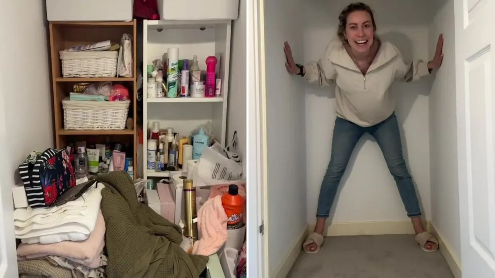 ‘What in the Harry Potter is this?’ people gasp as woman turns her ‘Monica cupboard’ into the ‘world’s smallest office’ [Video]