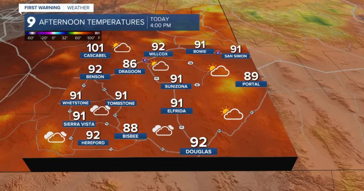 Cochise County: Get the umbrellas ready for the commute home [Video]