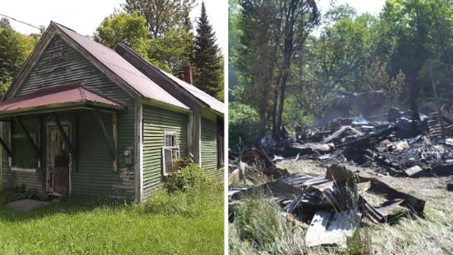 Fire officials investigating blaze that burned former schoolhouse to the ground in Wheelock, VT [Video]