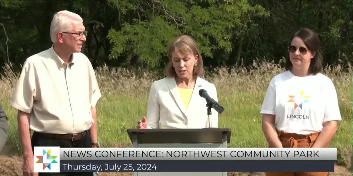 FULL VIDEO: Mayor Gaylor Baird, community partners announce Cornhusker Bank Park in NW Lincoln