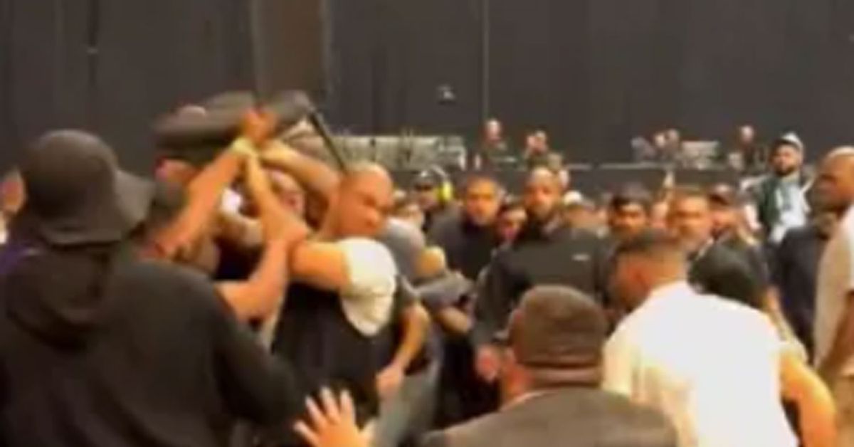 Videos: Manchester crowd brawls with chairs after UFC 304 main event [Video]