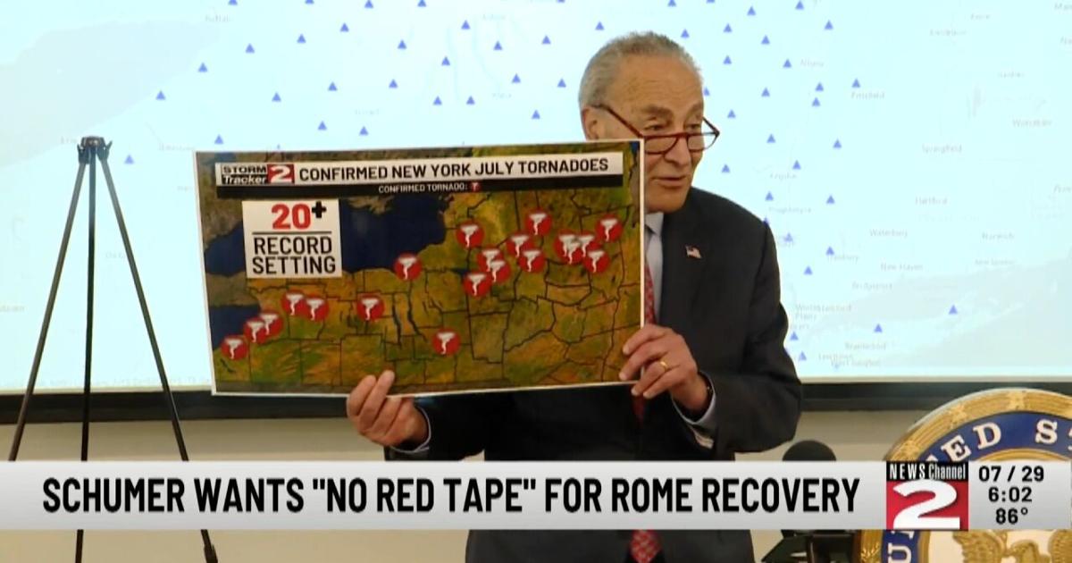 Schumer Wants ‘No Red Tape’ For Rome Tornado Recovery | News [Video]