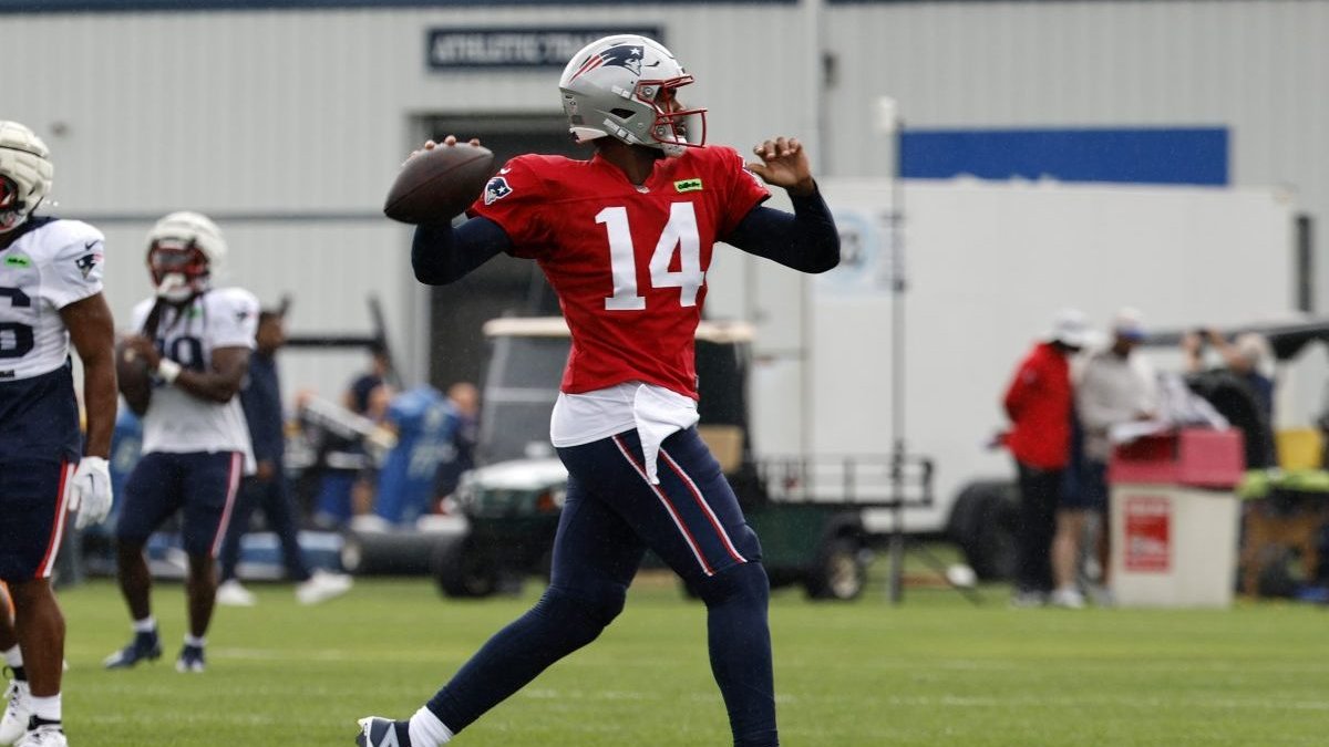 Patriots top QB Jacoby Brissett strikes deep down the field  NBC Sports Boston [Video]