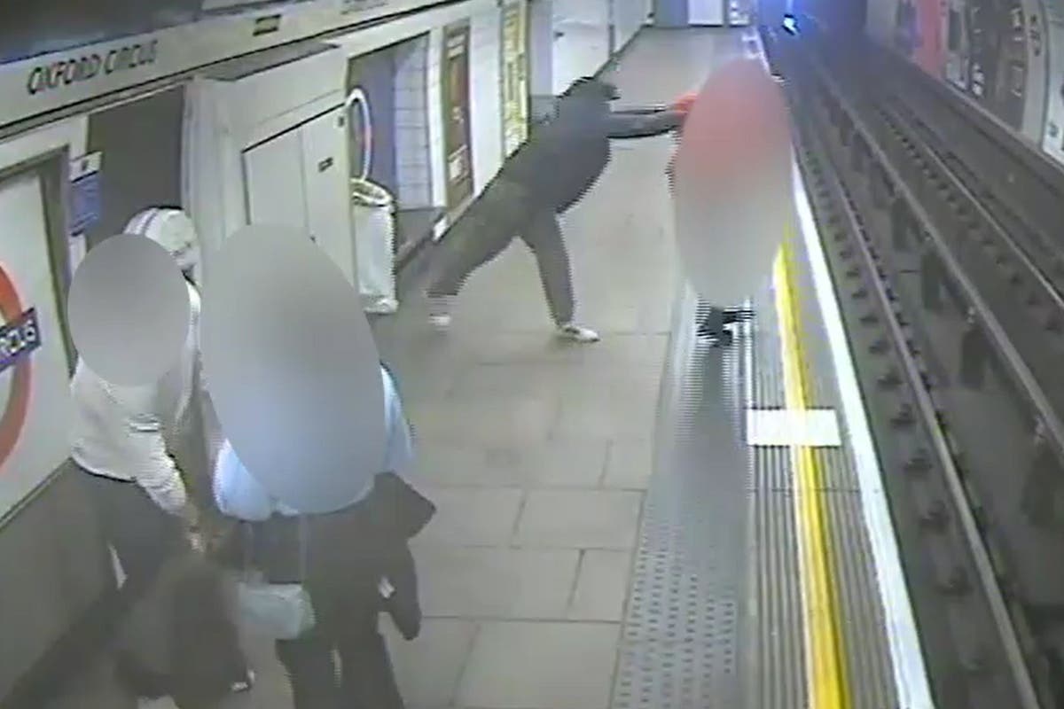 Man found guilty of attempted murder after shocking CCTV shows postman being pushed onto Tube tracks [Video]