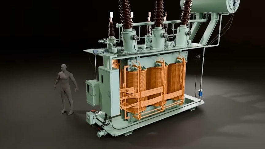 3D Animation How Power Transformers Work [Video]