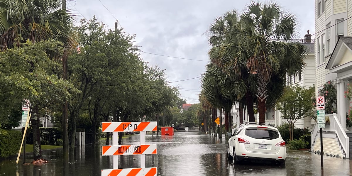 Flooded roads, closed businesses as Tropical Storm Debby hangs over Downtown Charleston [Video]