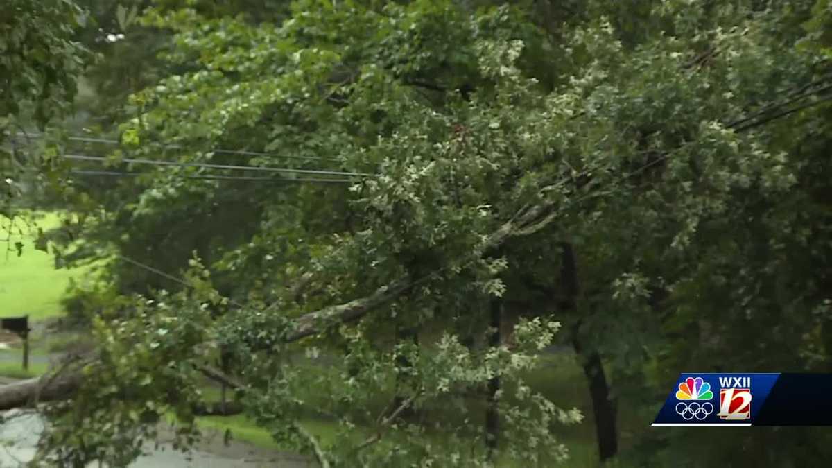 Rural Hall workers sheltering in place after Tropical Depression Debby causes tree to fall and create a gas leak [Video]