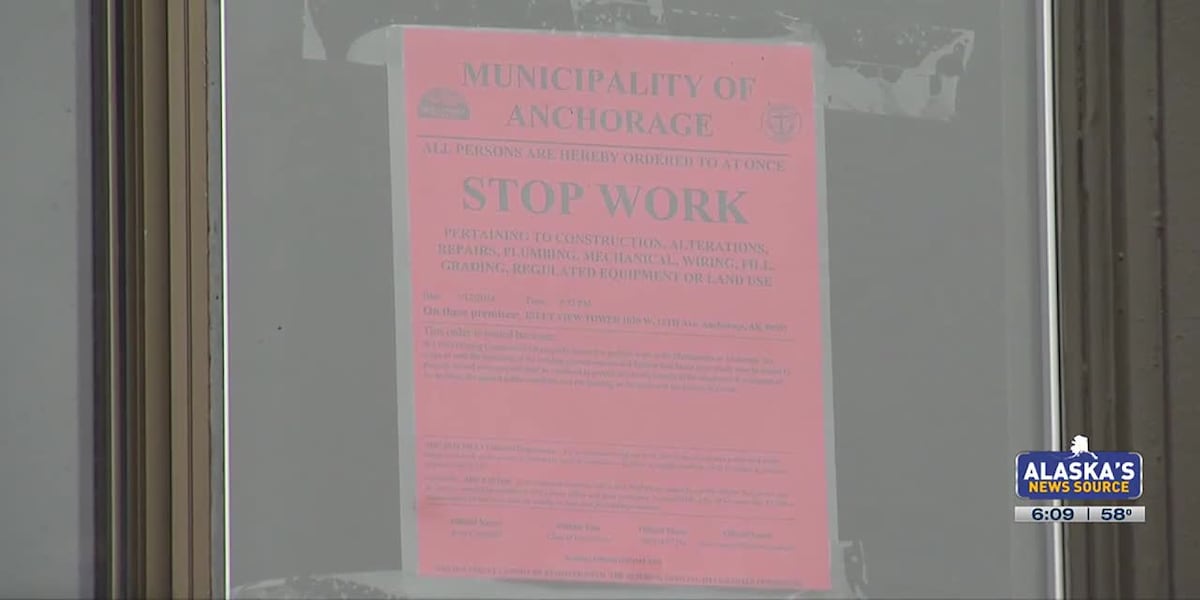 Lead paint cited in stop work notice posted to Anchorages Inlet View Tower apartment building [Video]