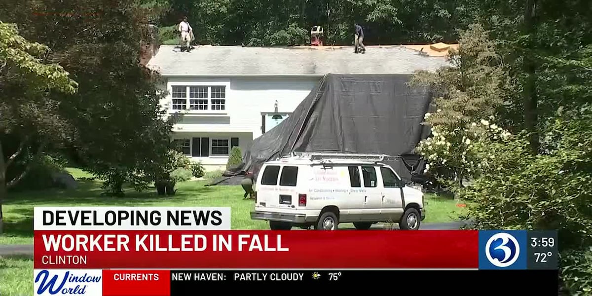 Worker dies after falling from roof in Clinton [Video]