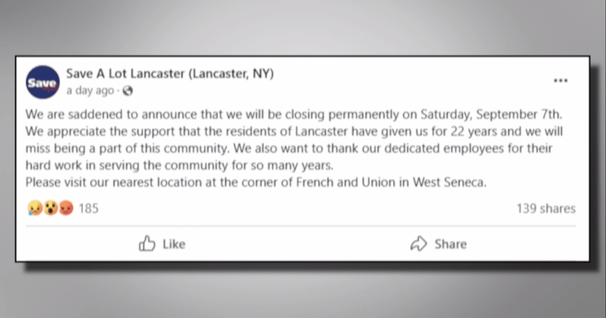 Lancaster Save-A-Lot to close in September [Video]