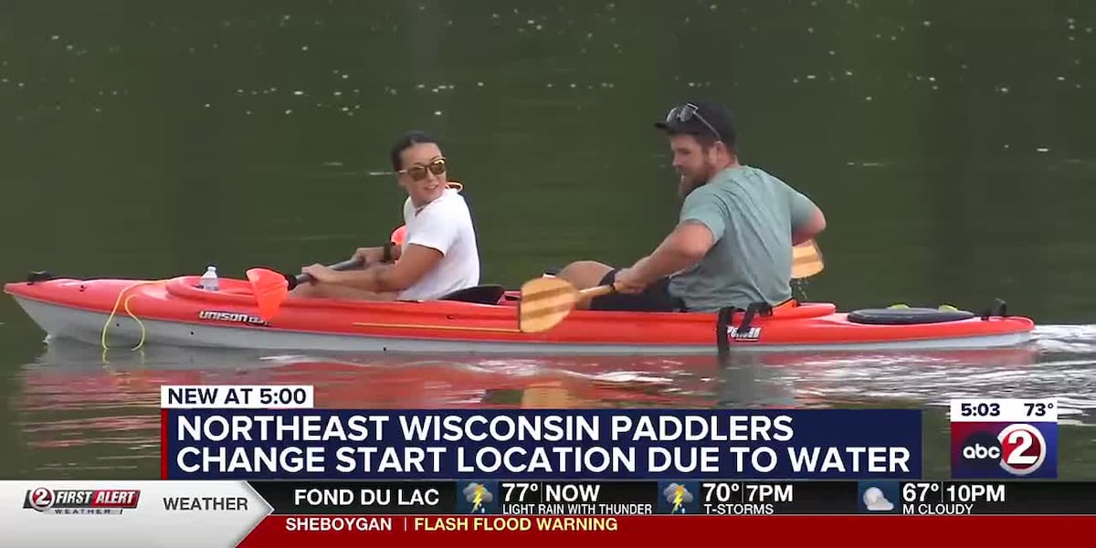 Northeast Wisconsin Paddlers change start location for locks paddle event due to water levels [Video]