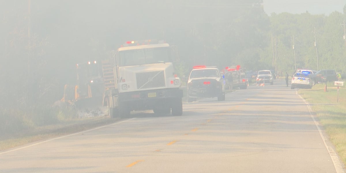 Firefighters work to contain 12-acre brush fire in Garcon Point [Video]