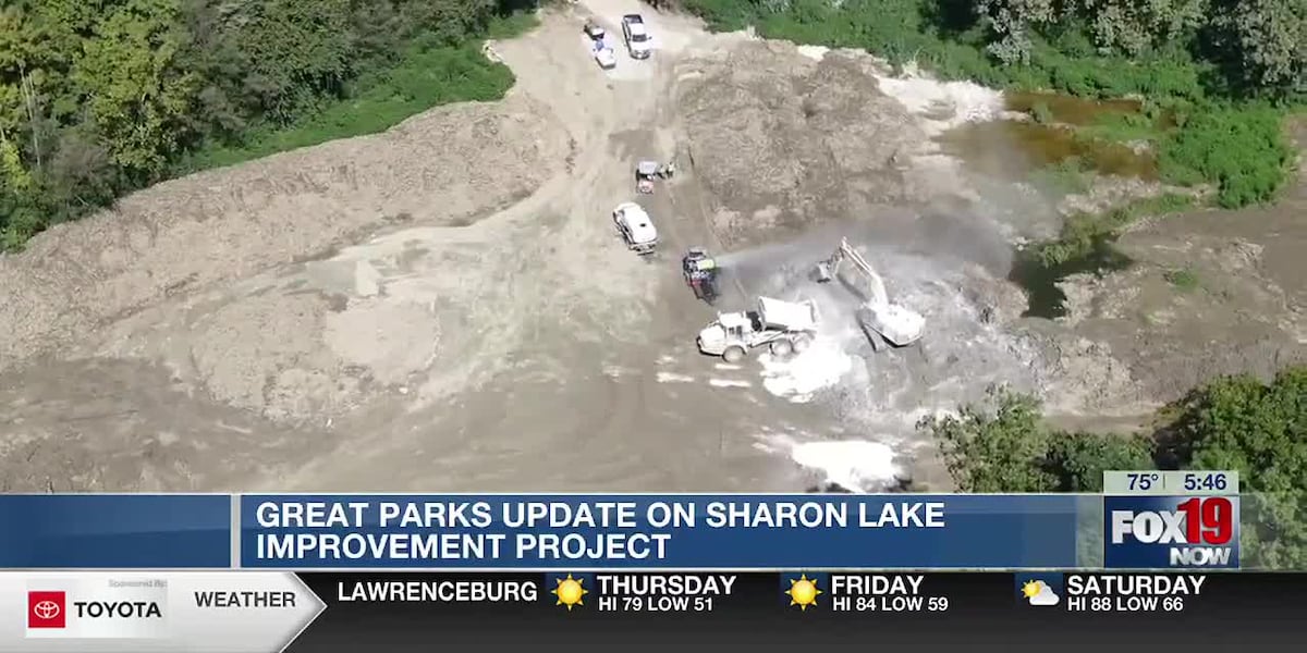 Park officials trying to lessen dust issues with Sharon Lake project [Video]