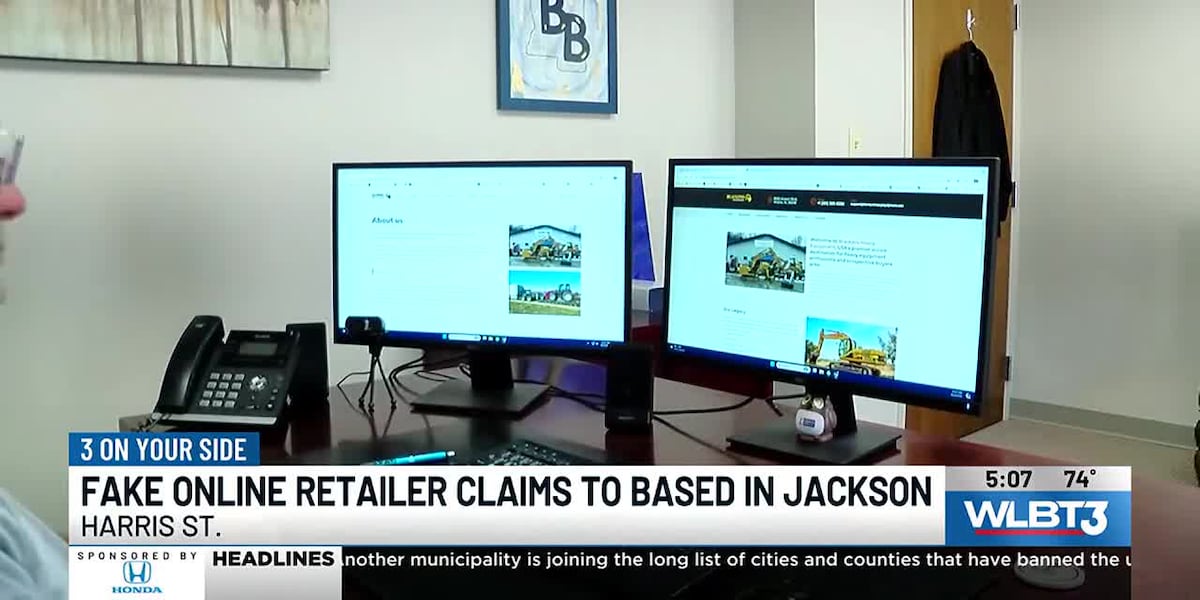 Fake online retailer claiming to be based in Jackson, could steal large amounts of money from consum [Video]