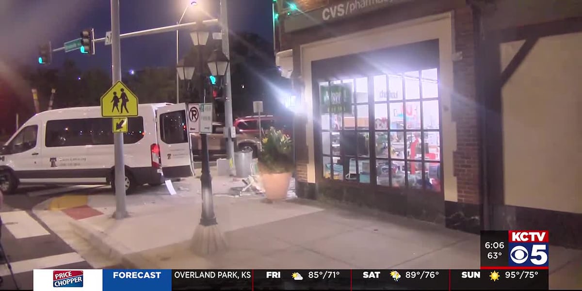 Car hits Kansas City CVS causing significant damage [Video]