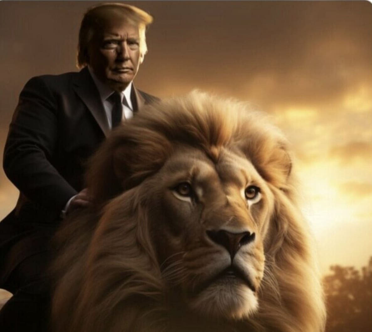 Trump’s AI Lion Post Roars Amid Personality Polls Showing Kamala Harris Gaining Popularity [Video]