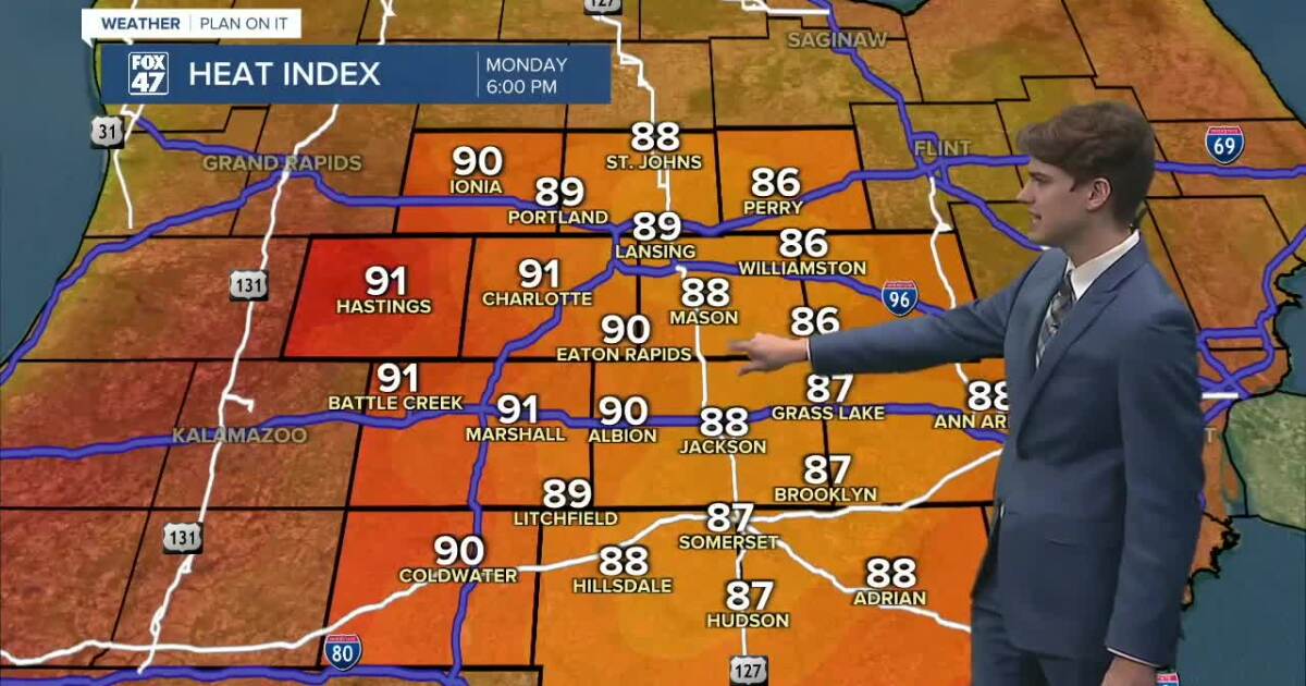 Hot and Humid with Storm Chances as we Start the Week [Video]