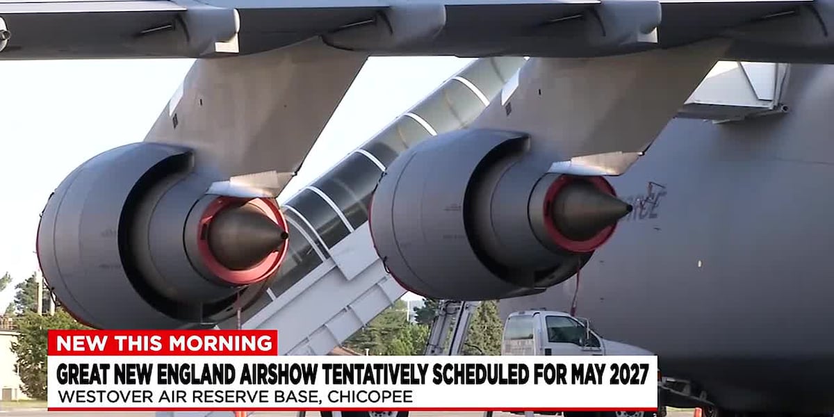 Great New England Airshow tentatively scheduled for May 2027 at Westover Airbase in Chicopee [Video]